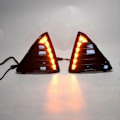 Miniatyrbilde 3 av 5: Bil Dagslys DRL LED Tåkelysdeksel med Gule Blinklysfunksjoner for Focus 3 MK3 2012-2015