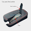 Miniatyrbild 4 av 5: Läder Bilnyckelskydd För Renault Captur Koleos Kadjar Arkana Megane Dacia Duster Sandero Stepway Smart Fjärrkontroll Nyckelringar Fodral with Brown Line
