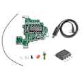 Miniatyrbild 1 av 5: SI4732 Modifieringsmodul+USB Programmeringskabel+2M Chip för UVK5/UVK6 Kortvåg FM Dubbel Antennlösning