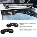 Miniatyrbilde 2 av 3: Universell Magnetisk Lysbar Monteringsbrakett Svart Holder Sugekopp for Bil SUV