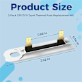 Miniatyrbillede 2 af 5: 3392519 Tørretumbler Termosikring WP3392519 Udskiftning til Tørretumbler Termosikring Erstatter AP6008325 3388651 15 stk