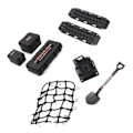 Miniatyrbild 2 av 5: Universal 8PCS/Set Simulerad Dekorations Resväska Bagage Nät Spade För TRX4 SCX10 90046 1/10 RC Biltillbehör Orange