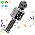 Miniatyrbild 1 av 5: Trådlös Karaokemikrofon Bluetooth Handhållen Portabel Högtalare Black