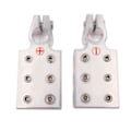 Miniatyrbilde 4 av 5: 2 stk. Bil Auto Lydmodifikasjon Batteriterminal Koblinger Klemmer for 4/0 AWG