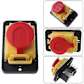 Miniatyrbilde 3 av 5: Kjd12 250v 4-pin Vanntett Magnetisk Start Stopp Nullspenningsutløser Trykknappbryter