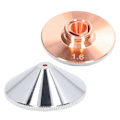 Miniatyrbillede 5 af 5: Laserdyse Skæremaskine Hovedskærer Dobbelt Optisk Fiber Forkromet Kobber 1,6 mm / 0,06 tommer Apertur
