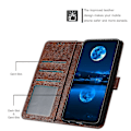Miniatyrbild 3 av 5: För Motorola Edge 50 Fusion 5G Fodral PU Läder Ställ Plånbok Stöttåligt Business Telefonskal Brown