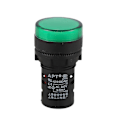 Miniatyrbillede 4 af 5: Sourcingmap 2 stk. AC220V Grøn LED Strømindikator Pilot Signallampe 22mm Dia