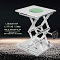 Miniatyrbilde 2 av 4: Rustfritt stål SS304 Laboratorie Løfteplattform Stativ Saksejekk 200*200*280mm