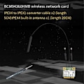Miniatyrbillede 2 af 5: Broadcom Chip NIC BCM94360HMB Notebook Gigabit AC1300M Bluetooth 4.0 Trådløs NIC PCI-E Interface NIC,B