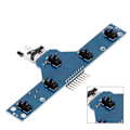 Miniatyrbild 5 av 5: Infraröd Sensormodul Hinderundvikande 5 Kanalers Spårning för Smart Bil Leksaksrobot