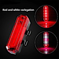 Miniatyrbilde 1 av 5: Sykkel Baklys 300 Lumen USB Oppladbart Vanntett MTB Sykkel Baklykt Red White