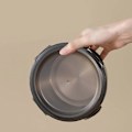 Pikkukuva 3 / 5: 304 Ruostumaton teräs pyöreä lounasrasia kannella Jääkaappi Tuore ruoka Bento-rasia Lounaskulho, 2200ML