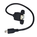 Pikkukuva 1 / 4: USB Type B USB-B Naaras Paneelikiinnityksellä Mini USB Urosadapterikaapeliin