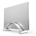 Miniatyrbillede 2 af 5: Akryl Lodret Laptop Stand til Skrivebord, Akryl Usynlig Desktop Notebook Dock, Lodret Laptop Holder Organizer