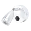 Miniatyrbillede 2 af 5: DC10?30V LED RV Sengelampe Aluminiumlegering Høj Lysstyrke RV Læselampe til Yacht Båd Sølv
