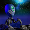 Miniatyrbild 5 av 5: LED Stjärnprojektionslampa Projektor Interaktiv Atmosfär Nattlampa Rymdman Sovrum Skrivbordsdekor Barnpresent Gul