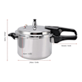 Miniatyrbild 5 av 5: Gasspis Tryckkokare Aluminiumlegering Stor Kapacitet Spishäll Tryckkokningsgryta för Hemkökstillbehör 24cm / 9.4in 7L