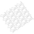 Miniatyrbillede 3 af 5: 20 STK Mini Jern Papirclips Sølv Hundeform Bogmærke Fil Notesbog Klips Kontorartikler