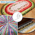 Miniatyrbillede 5 af 5: Quilting JellyRoll stof, 2 1/2 tommer bomuldsblanding uldvatruller til tæpper, punge (2 ruller) (2 1/2 tommer X 70 yards)