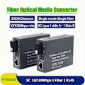 Miniatyrbillede 4 af 5: -3100 SFP Mediekonverter Optisk Fiber Single-Mode 1310/1550nm Populær Ethernet Switch WDM Mediekonverter EU Stik