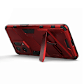 Miniatyrbild 4 av 5: För Oppo Find X5 Välskyddat Anti-repa Hårt PC + Mjukt TPU Mobiltelefonfodral Ställskydd Red