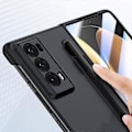 Miniatyrbild 3 av 5: För Honor Magic V2 5G Skinnliknande Telefonfodral med Härdat Glas Film och Stylus Yellow