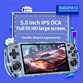 Pikkukuva 4 / 5: RGB10 Max3 Retro Pelikonsoli 16G+256G 5.0 Tuuman Kannettava Videopelikonsoli MAME PSP N64 Emulaattorille B
