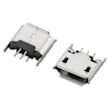 Miniatyrbild 4 av 5: 10 st Micro USB Typ B 180 Grader DIP 5Pin Hona PCB Lödhylsanslutning