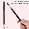 Miniatyrbild 2 av 5: Qinhai Stylus Pen Hög Känslighet Hög Precision Slitstark Grepp Bekväm Mångsidig Dold Teleskopisk Stång Metall Universal Stylus Touch Scr