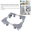Miniatyrbilde 4 av 5: Universal Vaskemaskin Base Trinse Vaskemaskin Møbel Dolly Mobil Rullestativ med Hjul