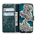 Miniatyrbilde 4 av 5: Deksel til Nokia X10/ X20 Sommerfugl Cover Premium Lær Magnetisk - Rosa Green