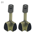 Miniatyrbilde 1 av 5: 2 stk. Legering Takmontert Brakett Hjørne Garderobestang Klesstang Spakholder 1
