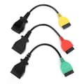 3 kpl Liitäntäkaapeli Ecu Scan -adapterit Liitin Sopii Fiat Käytännöllinen lisävaruste