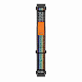 Miniatyrbillede 4 af 5: Til Coros Vertix 2 / Garmin Fenix 7X / 6X / 5X 26mm Trail Loop Nylonbånd Blød Urrem - R Black  Rainbow Black