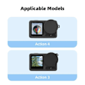 Miniatyrbilde 5 av 5: For Action 4 / Action 3 Sports Camera Silikon Linsebeskyttelse Deksel