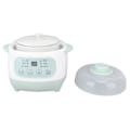 Miniatyrbilde 2 av 5: 200W 1L Slow Cooker med keramisk innergryte, tidsinnstilling, grønn, jevn oppvarming, elektrisk slow stew-koker for matlaging, EU-plugg 220V