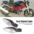 Miniatyrbillede 5 af 5: 12V Blinklysindikator Gult Lys Udskiftning til Ducati Monster 695 696 796 797 821 1100 S EVO 1200 Transparent Linse
