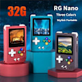 Pikkukuva 4 / 5: RG Nano Mini Retro Kannettava Pelikonsoli 32G 1.54 Tuuman Näyttö Linux-järjestelmä Klassinen Pelisoitin Lasten Lahja B