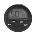 Miniatyrbillede 1 af 5: Temperatur Fugtighedsmåler Bærbar Rund Indbygget Elektronisk Digital Display Temperatur Fugtighedsmåler