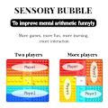 Miniatyrbild 3 av 5: Pop It Spel Bubbel Popper Tryck Fidget Stress Relief Regnbåge Schackbräde Sensoriska Leksaker Five Colors
