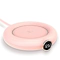Miniatyrbillede 2 af 5: Bærbar USB kaffekopvarmer med automatisk slukfunktion, elektrisk drikkevarevarmer, gaver Pink