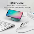 Pikkukuva 4 / 5: USB C Hub 4 USB-A Dataporttia Alumiinirunko 4-in-1 USB C - USB Hub Moniporttisovitin USB C -jakaja kannettavalle tietokoneelle