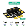 Miniatyrbillede 3 af 5: PCI-E 1X 3.0 90 Graders Omvendt Han til Hun Riserkort til 2U Server (Installationsretning mod CPU)
