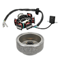 Miniatyrbillede 2 af 5: 6 Spole Stator Plade Svinghjul Rulle Stærk Styrke Udskiftning Til GY6 110cc 125cc MOTORER