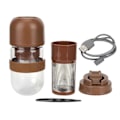Miniatyrbillede 1 af 5: 330ml 2 i 1 Automatisk Elektrisk Kaffekværn Juicekop Køkken Små Apparater USB Opladning