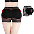 Miniatyrbild 2 av 4: 2 st Kvinnor Butt Lifter Shaper Booty Enhancer Shorts Girdle Höftförstärkare Kontroll Underkläder 2PCS black M