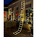 Miniatyrbilde 1 av 5: 3m Juletrappelys med Julenissen - 338 LED Julelys, 8 Moduser, Timer Minnefunksjon, Strømdrevet, Innendørs Utendørs Hage Juletre