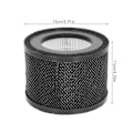 Miniatyrbillede 5 af 5: Luftrenser Filter Bomuldsfiber Aktivt Kul Højeffektivt Partikelluftfilter Udskiftning til TaoTronics TT AP001 til VAVA VA EE014