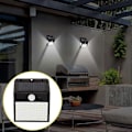 Miniatyrbild 2 av 5: 3-sidig 170LED PIR Rörelsesensor Solljus Kontroll Solenergi Gatlykta Hem Trädgård Solcellsdriven Induktions Vägglampa